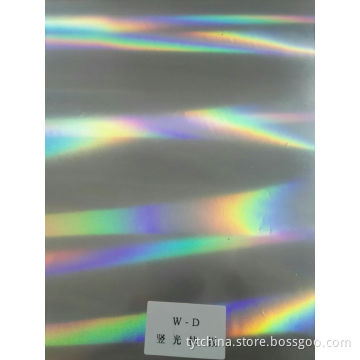 Silver pillar holographic hot stamping film for leather, textile